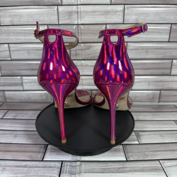 Stuart Weitzman Women's Pink Nudistcurve Ankle Strap Stiletto Sandals Size 8-NEW - Picture 5 of 8